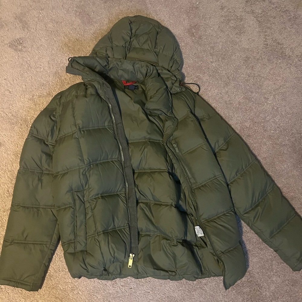 Men’s Lands’ End down jacket